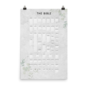 Visualize all the books of the Bible with The Original Bible Poster - Read The Bible In a Year
