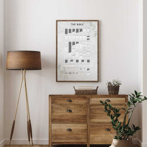 Begin a Bible Reading Plan with The Original Bible Poster Old Testament New Testament 